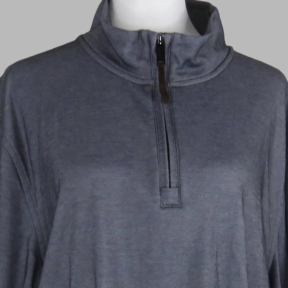 Tasso Elba Men's Gray Long-Sleeve 1/4-Zip Pullover Shirt Size XL (C2092)